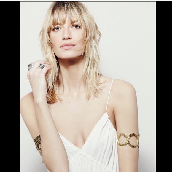 Free People Halter Drawstring Swing Maxi Dress S - Picture 3 of 4